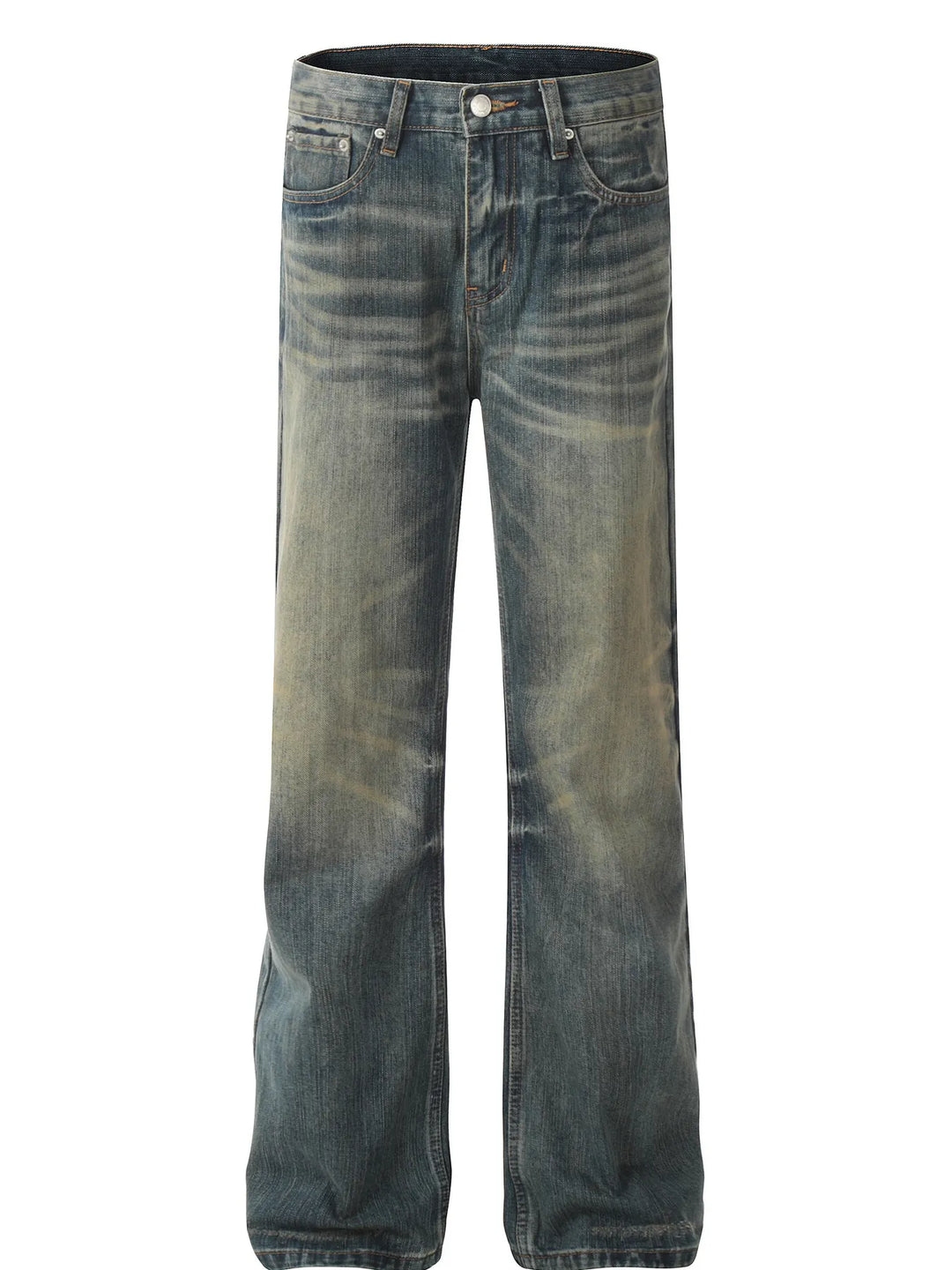Men's Wash Straight Leg Jeans