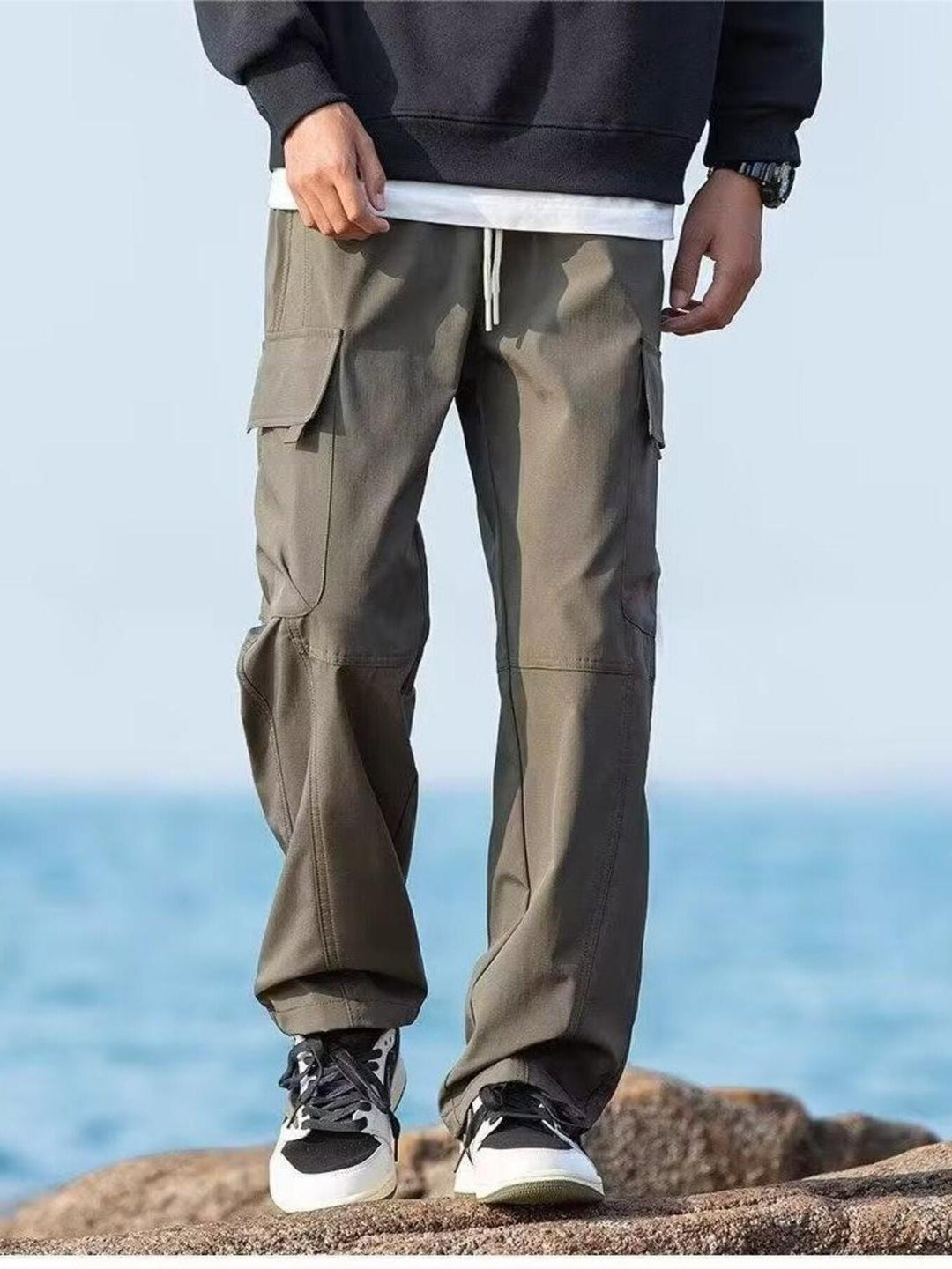Men's Plus Size Casual Loose Fit Cargo Pants