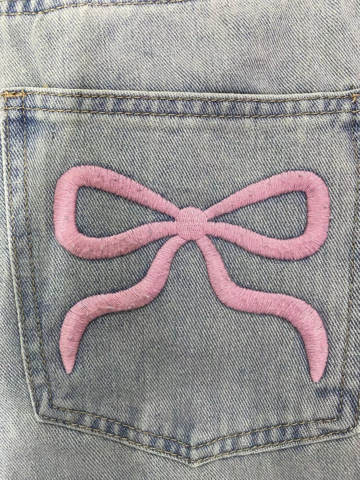 Washed Wide Leg Jeans
