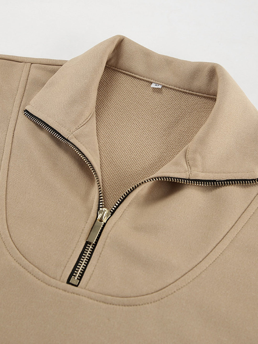 Quarter Zip Long Sleeve Top and Pants Set