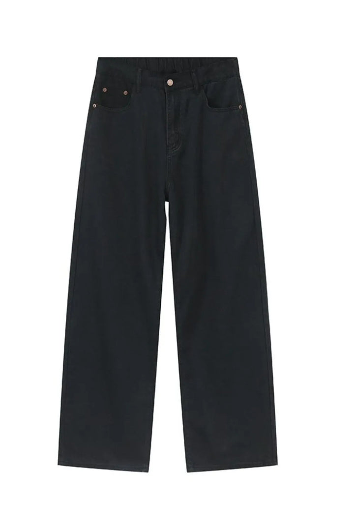 Men's Washed Straight Jeans