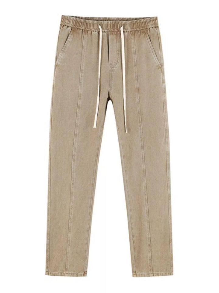 Men's Plus Size Relaxed Fit Drawstring Jeans