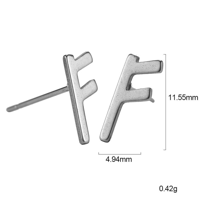 Nordic Rune Letter Earrings Made Of Stainless Steel