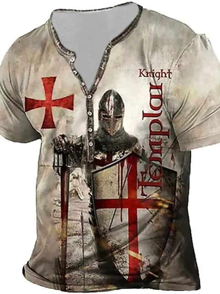 Men's Full Size Printed Short Sleeve T-Shirt Plus Size