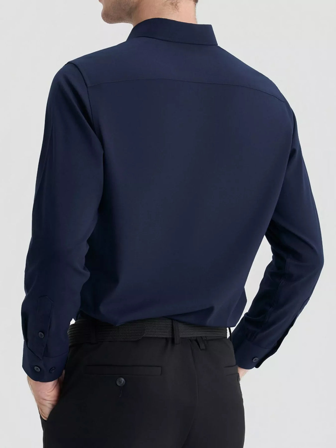 Men's Full Size Slim Fit Long Sleeve Shirt Plus Size