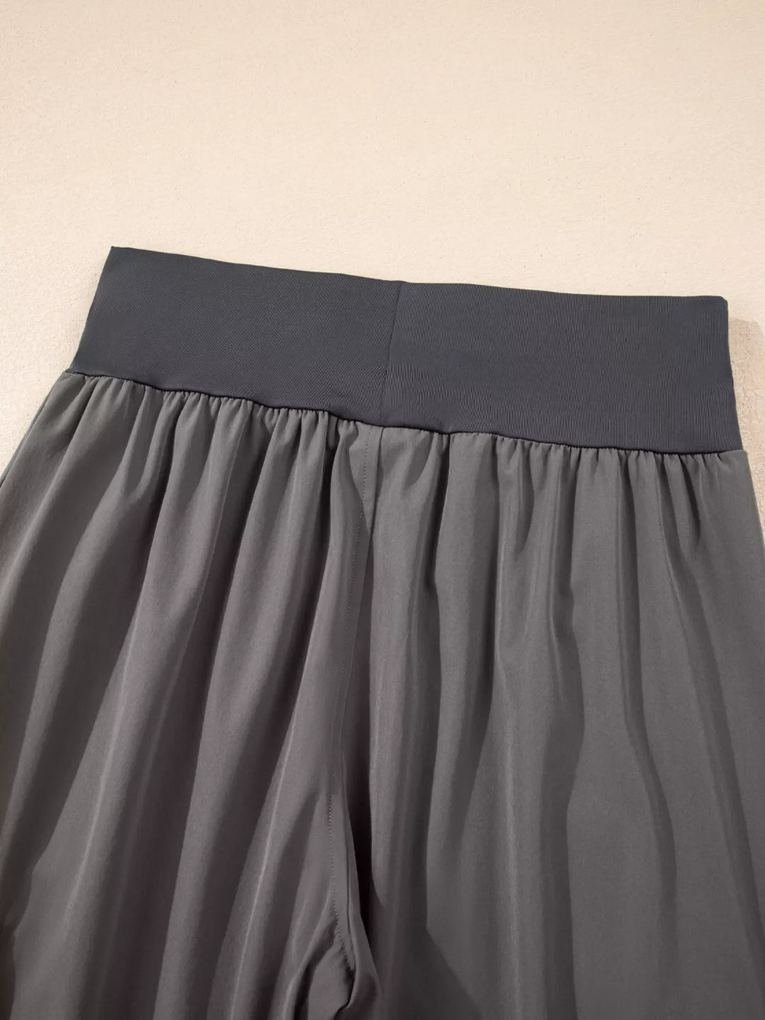 Elastic High Waist Pocketed Cargo Jogger Pants