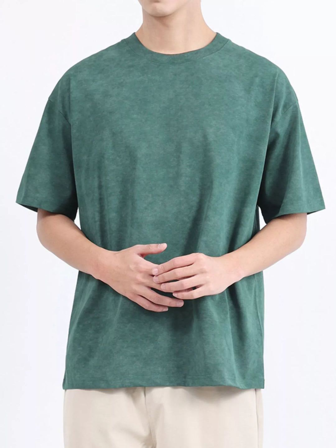 Men's Plus Size Round Neck Short Sleeve T-Shirt