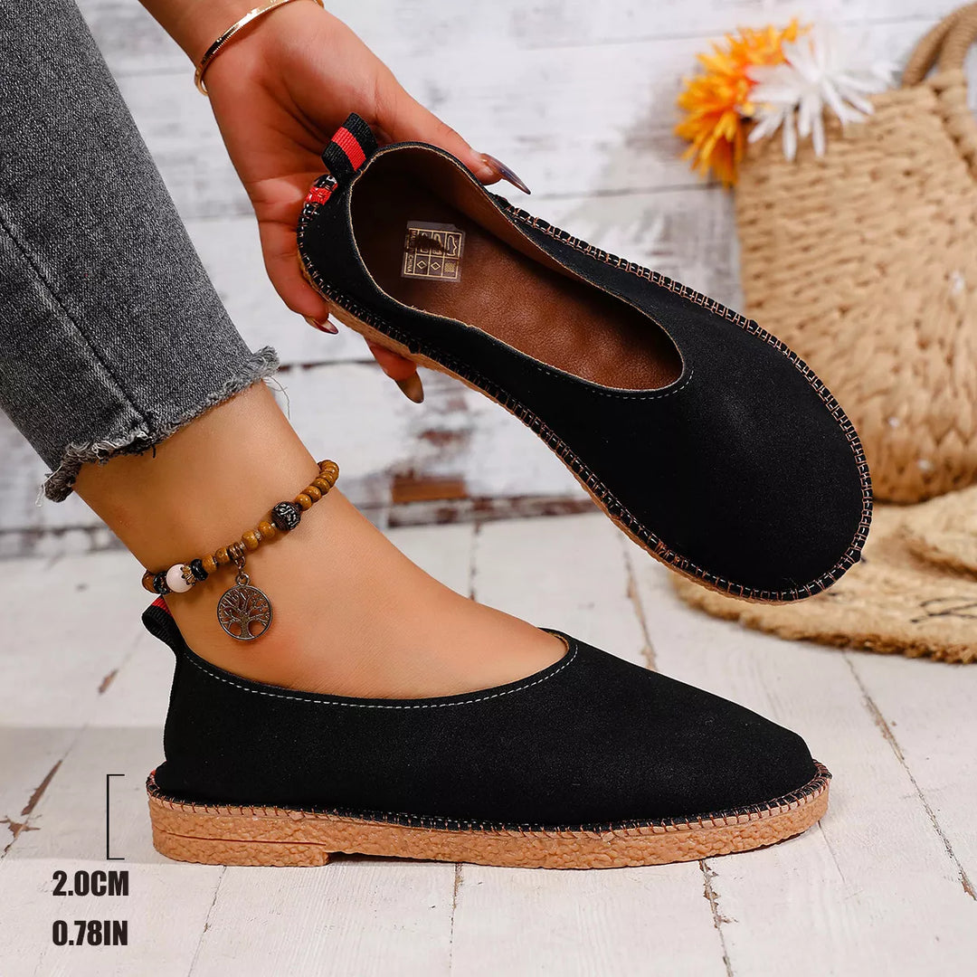 Round Toe Flats Slip-Ons