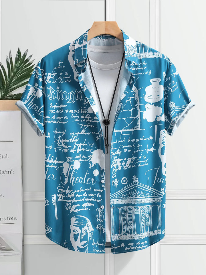 Men's Printed Short Sleeve Shirt