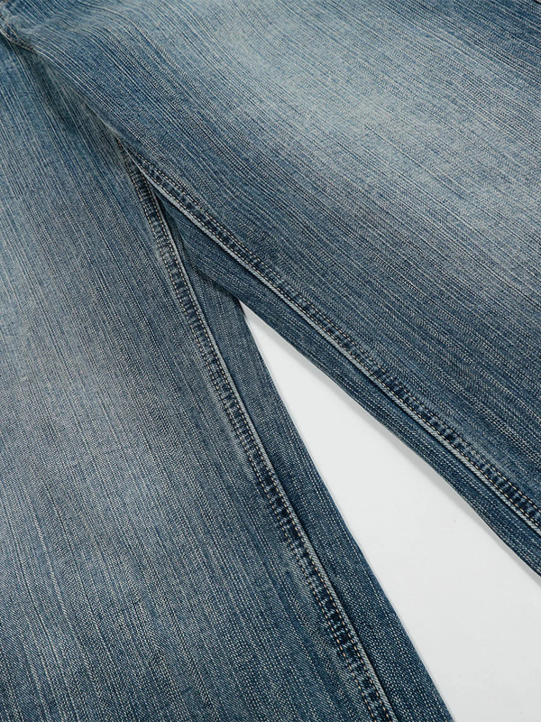 Men's Washed Straight Jeans with Studded Decor