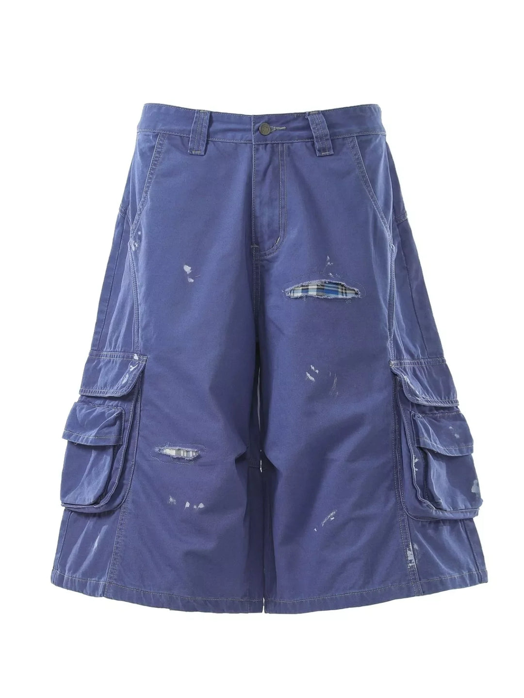 Men's Distressed Cargo Capris