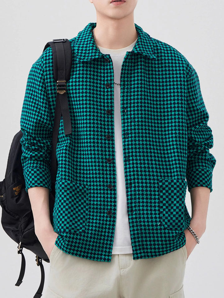 Men's Plus Size Button Up Long Sleeve Shirt