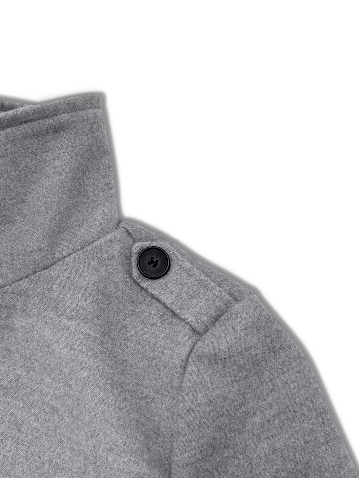 Button-Down Longline Coat with Belt