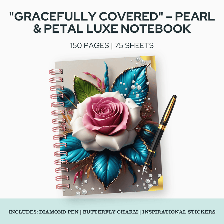 Gracefully Covered Notebook - 8x10"