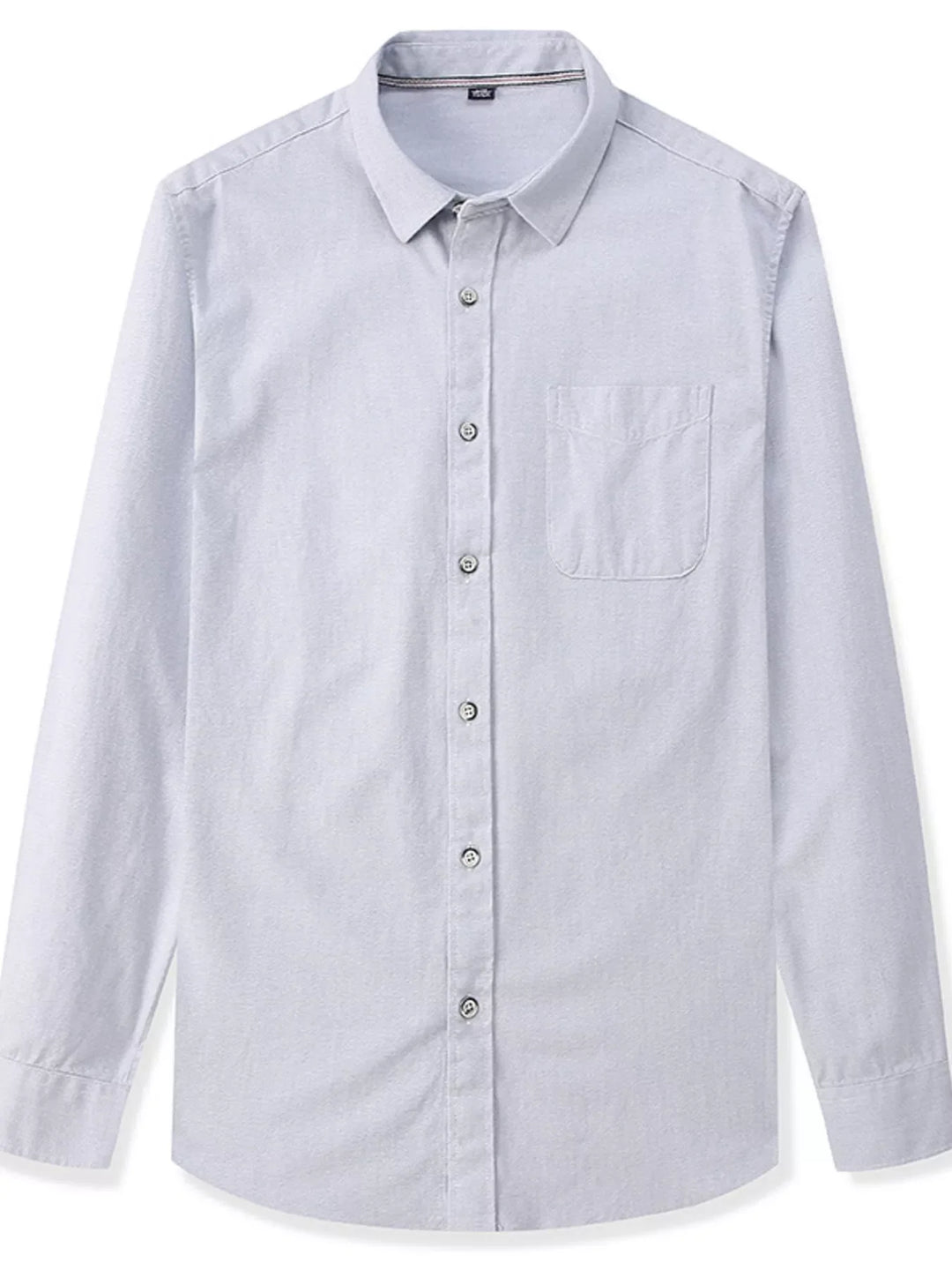 Men's Full Size Casual Long Sleeve Button-Down Shirt Plus Size