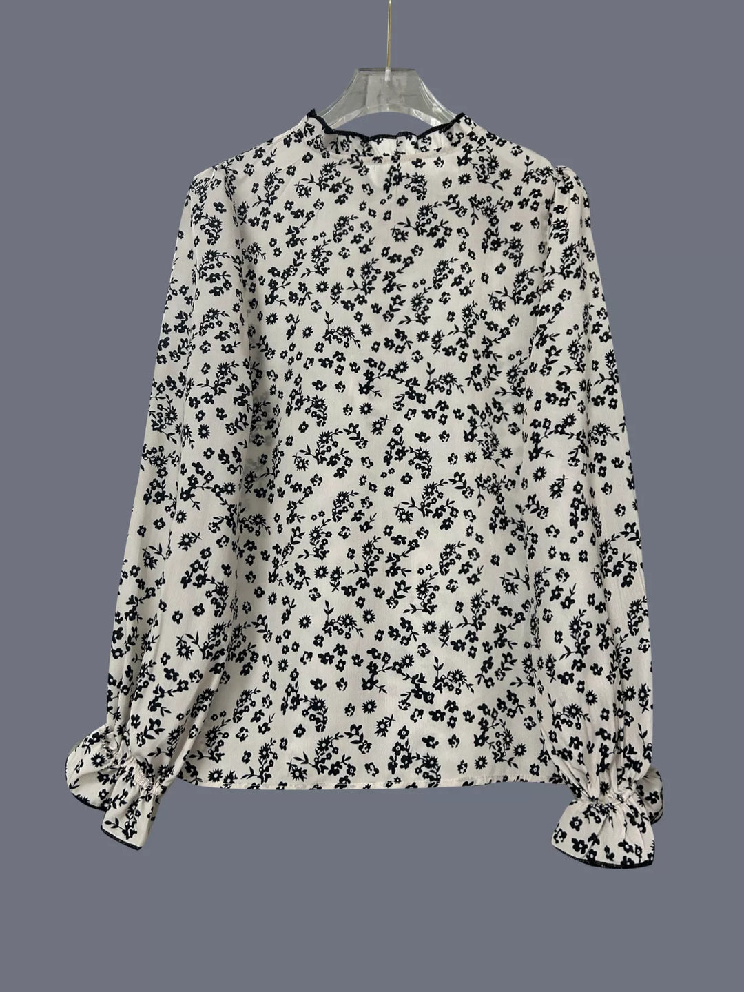 Floral Print Long Sleeve Button-Down Shirt