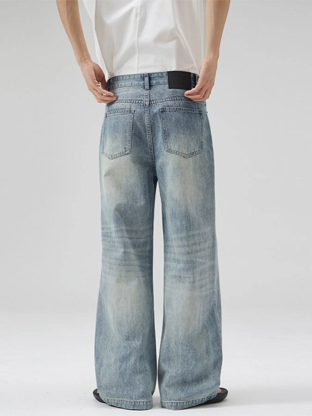 Men's Full Size Wide Leg Jeans Plus Size