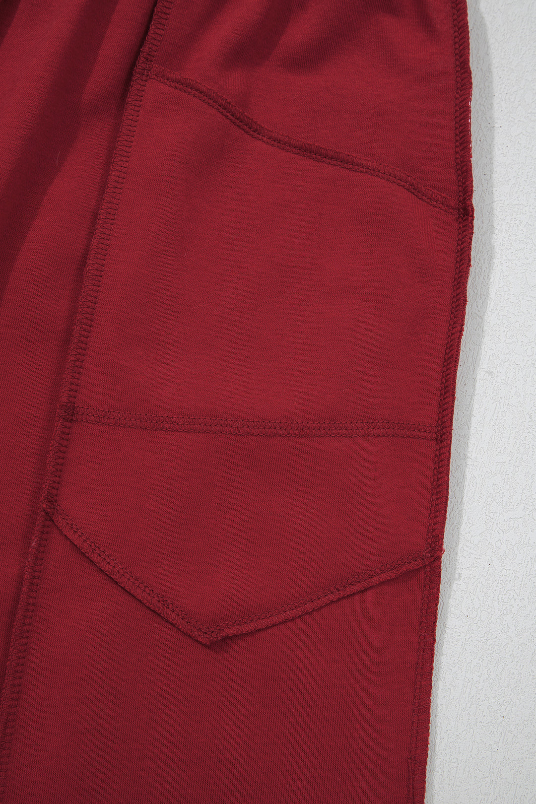 Racing Red Drop Shoulder Boxy Tee and Barrel Pants Set