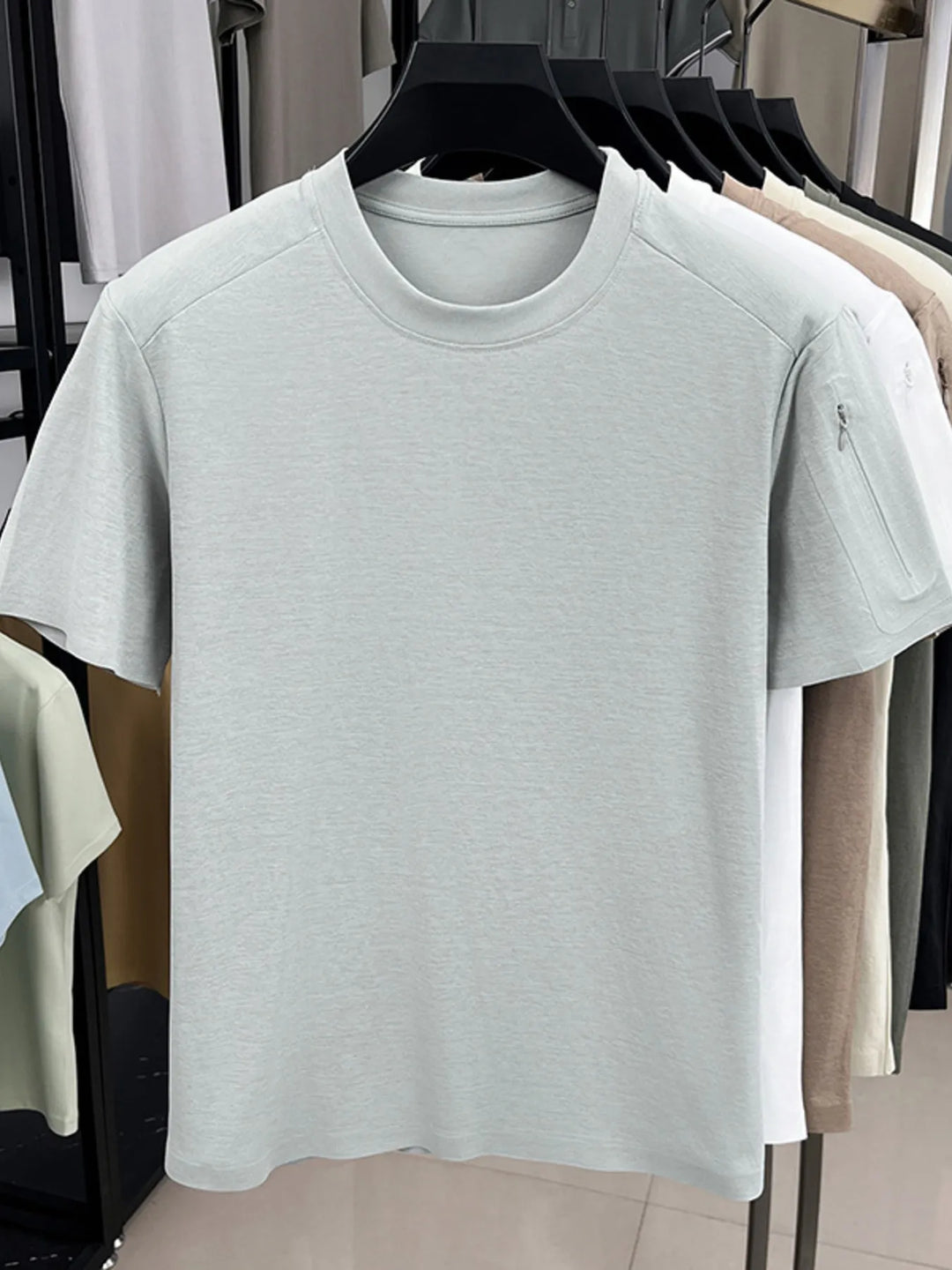 Men's Plus Size Round Neck Short Sleeve T-Shirt