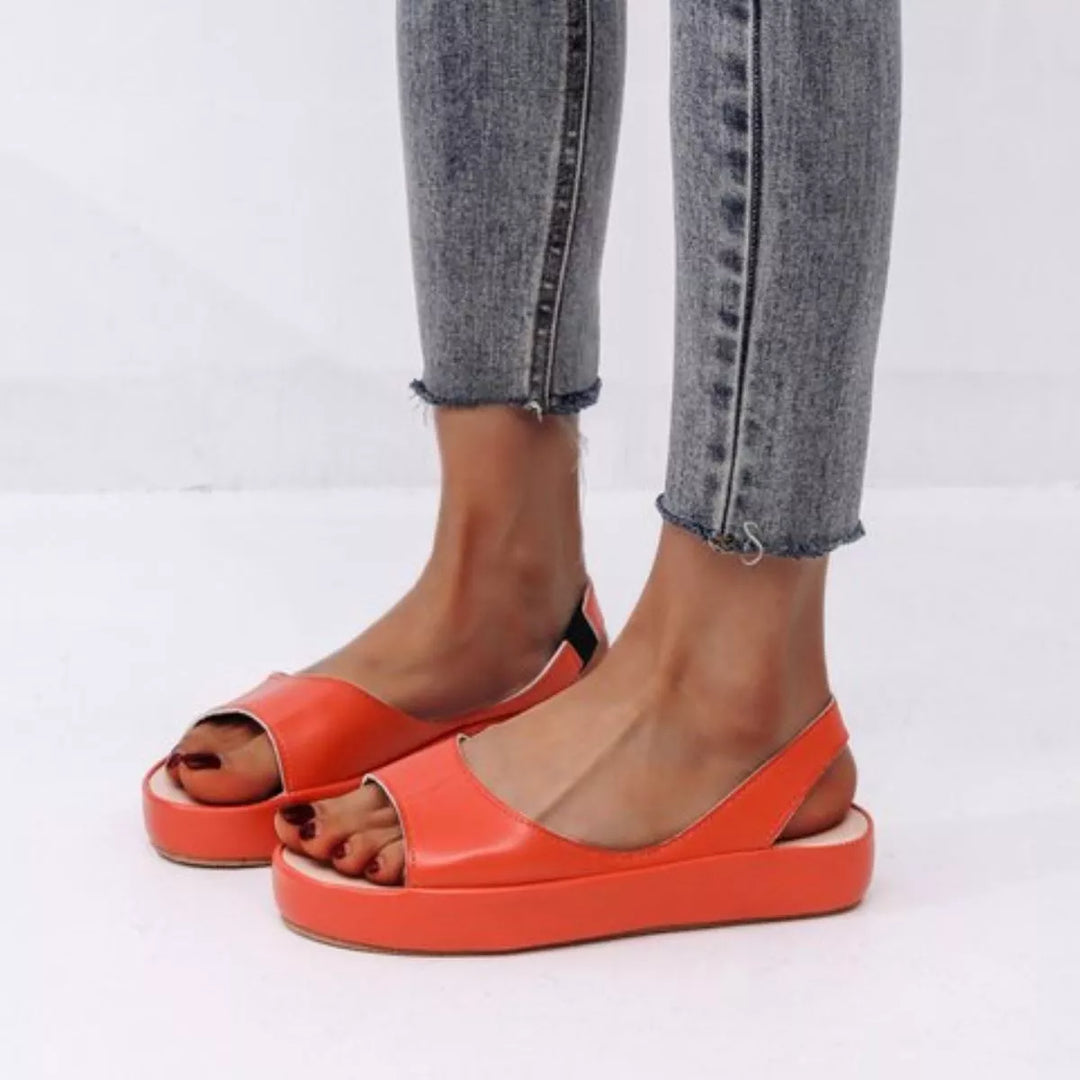 Peep Toe Platform Sandals
