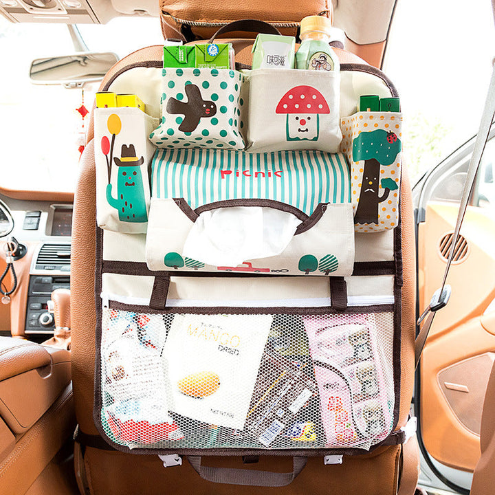 Cartoon car storage bag seat hanging bag