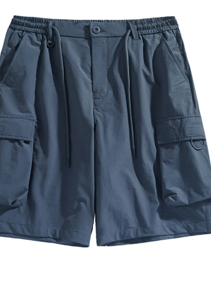 Men's Drawstring Pocketed Shorts