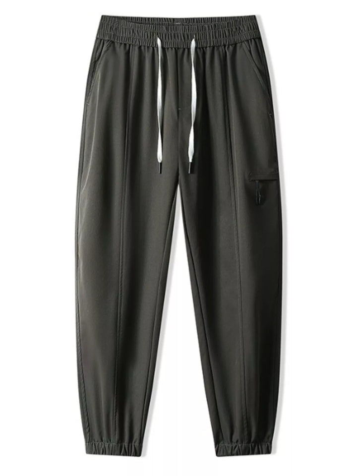 Men's Plus Size Drawstring Wide Leg Joggers