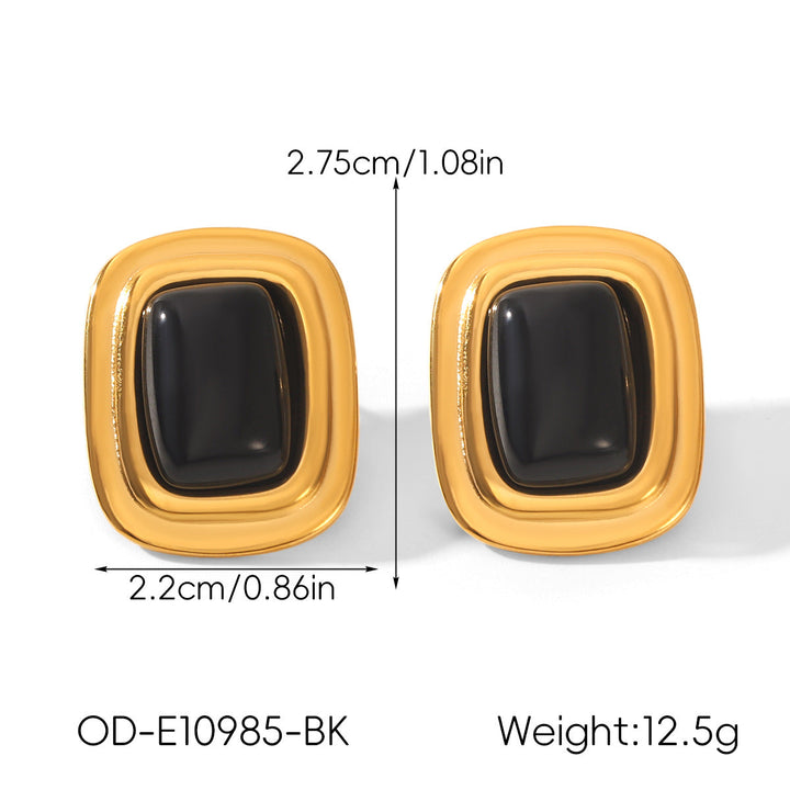 Vintage Personalized Non-fading Titanium Steel Earrings For Women