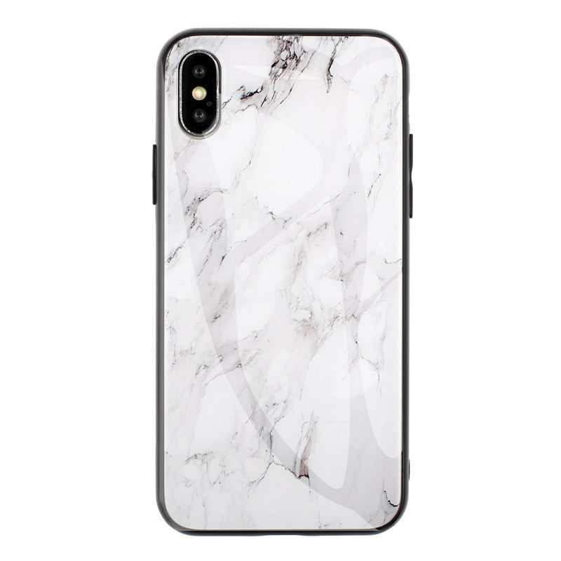 Marbled glass shell S10 protective cover