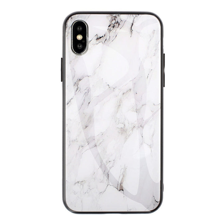 Marbled glass shell S10 protective cover