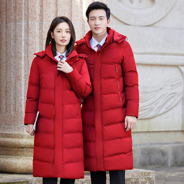 Mens Long Thick Winter Cotton Coat