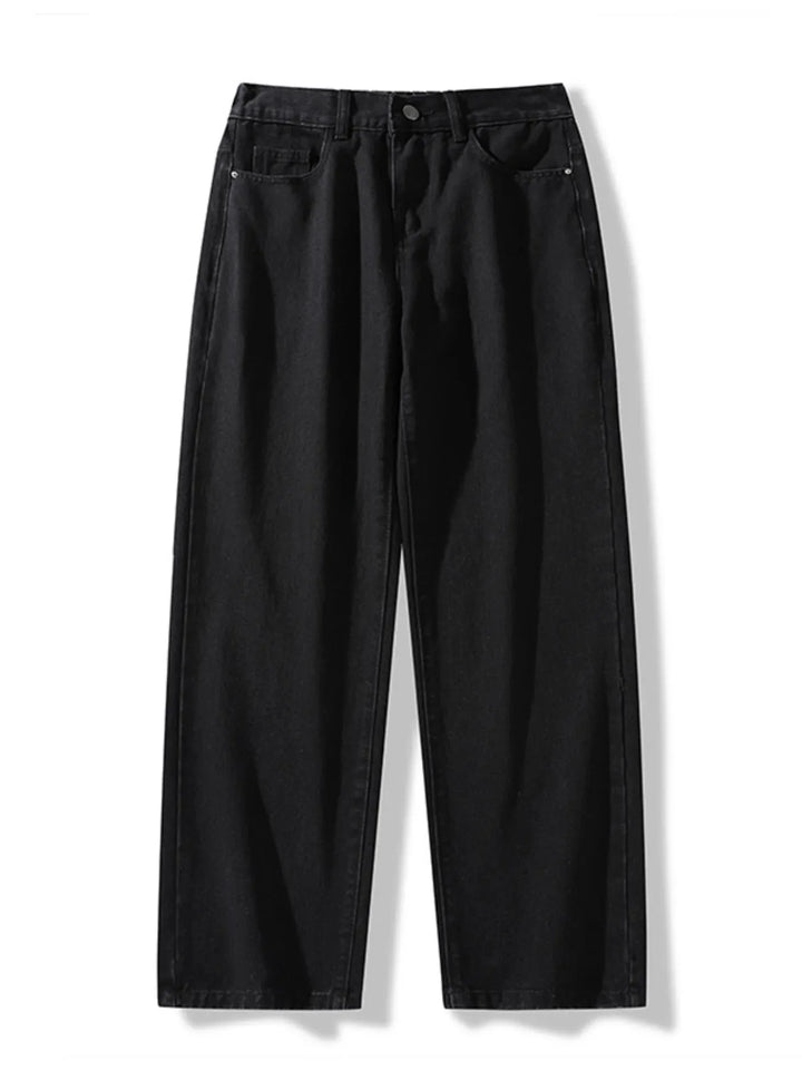 Men's Full Size Vintage Wash Wide Leg Jeans Plus Size