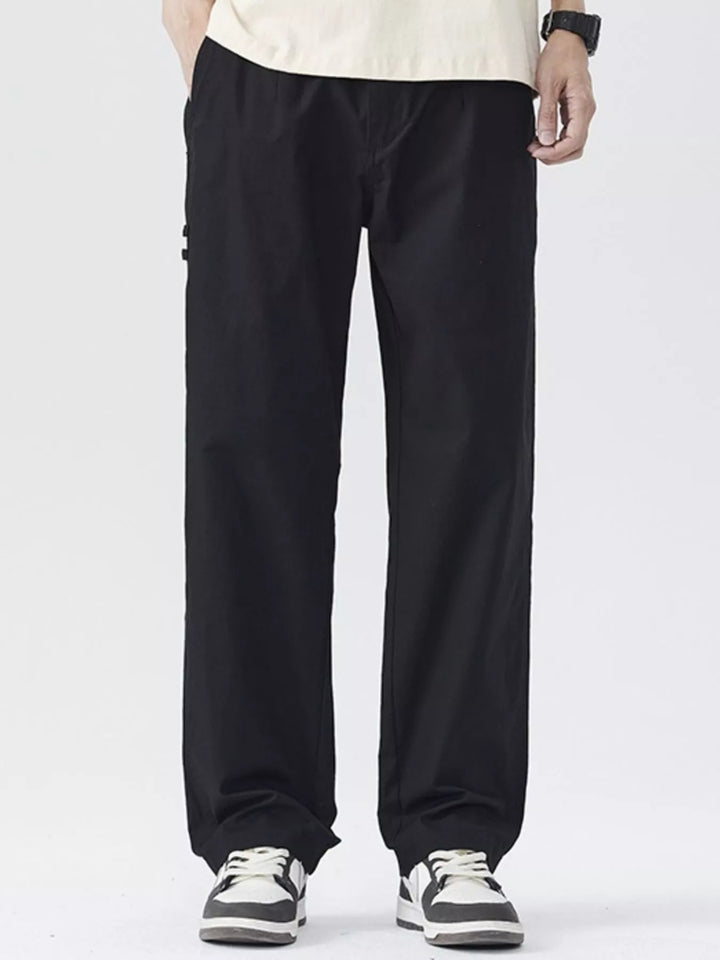 Men's Full Size Relaxed Fit Wide Leg Casual Pants Plus Size