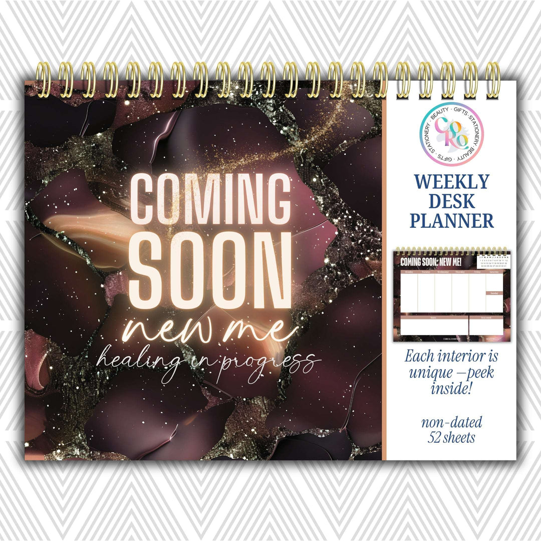 Coming Soon: New Me Weekly Desk Planner | Undated Self-Love Weekly Planner