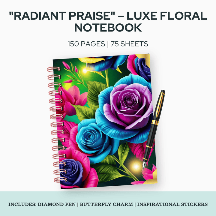 Radiant Praise Notebook - 8x10"