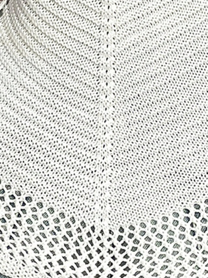 Openwork Scoop Neck Knit Cami