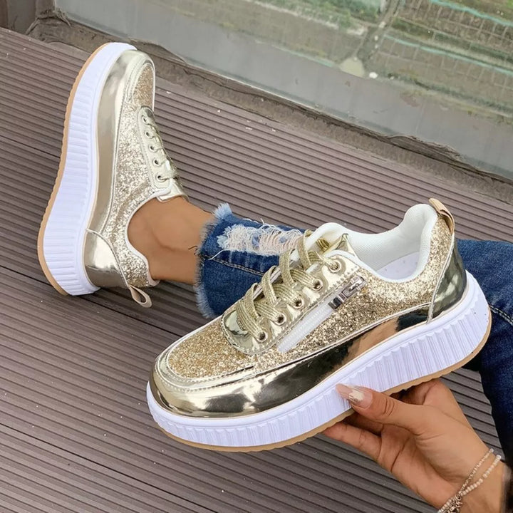 Lace Up Platform Sneakers