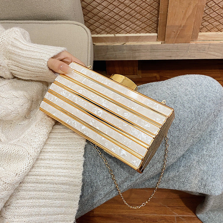 Women's High-end Patch Acrylic Evening Bag