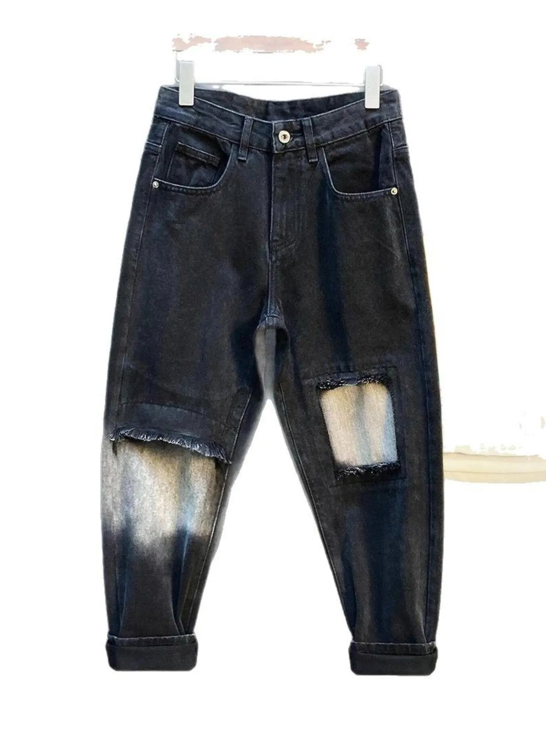Men's Distressed Loose Fit Jeans