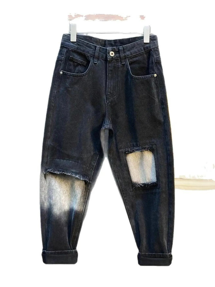 Men's Distressed Loose Fit Jeans