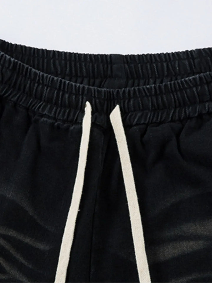 Men's Drawstring Wide Leg Cargo Jeans