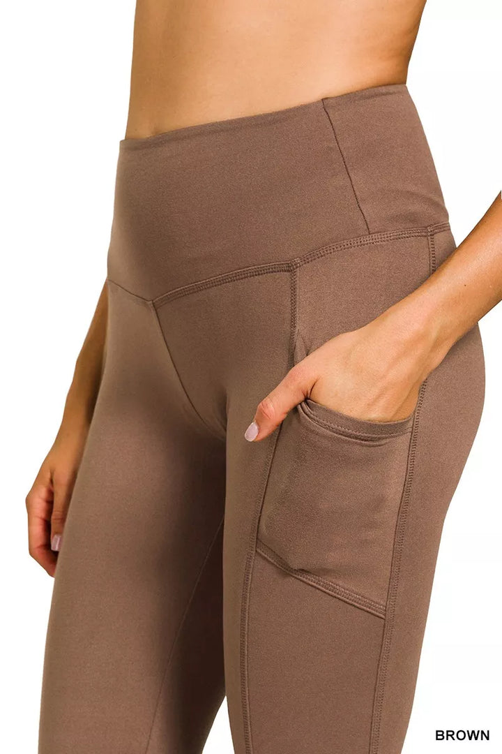 Zenana Brushed Dty Microfiber Flare Pants
