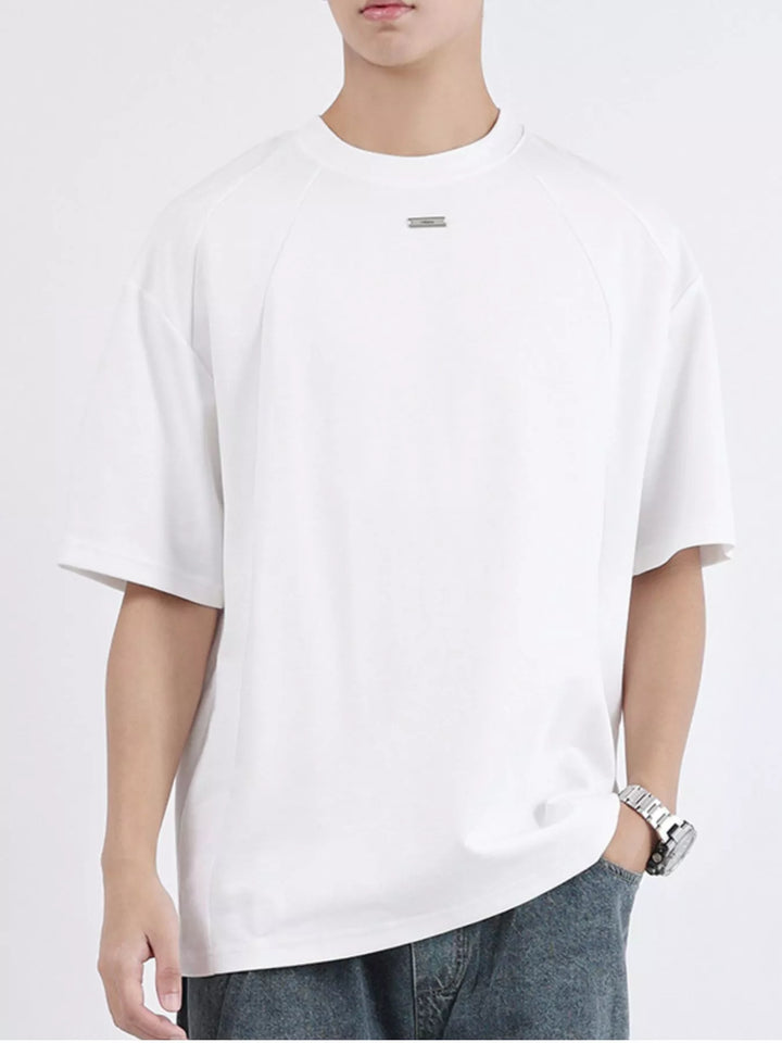 Men's Plus Size Round Neck Relaxed-Fit T-Shirt