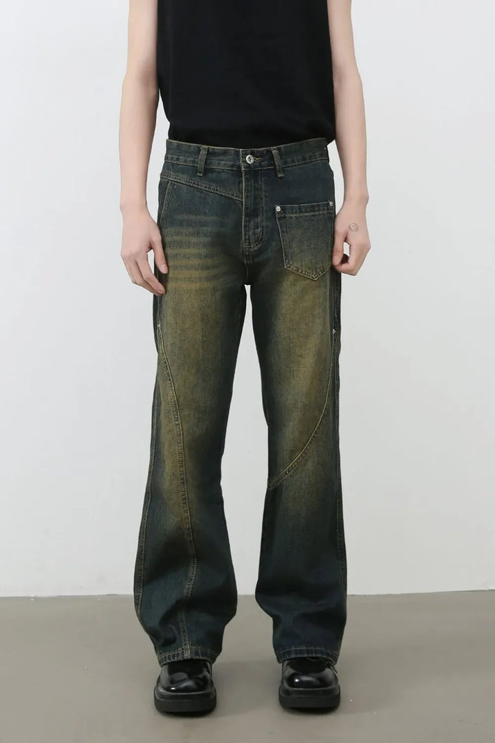 Men's Mid Rise Bootcut Jeans