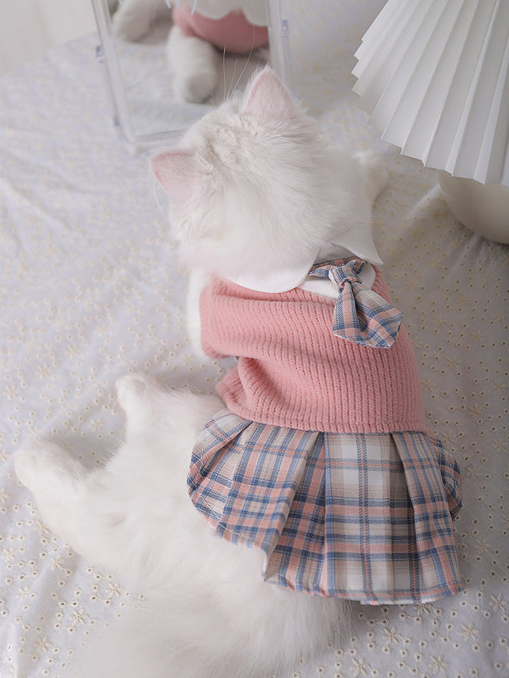 Dress Pet Teddy Corgi Fighting Bichon Snow