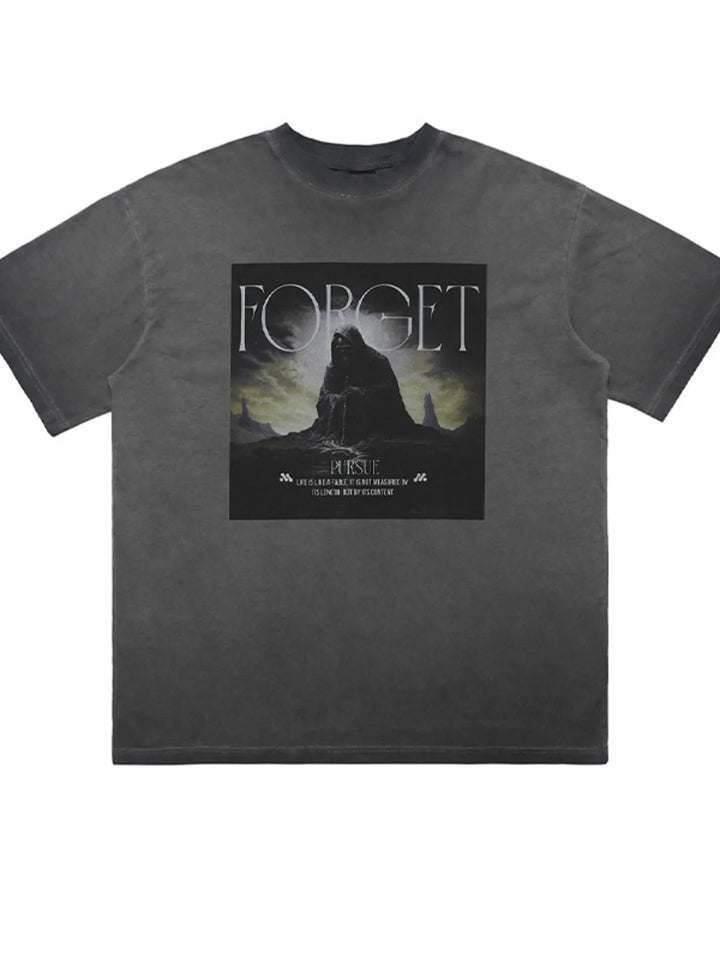 Men's Vintage Wash Graphic Oversized T-Shirt