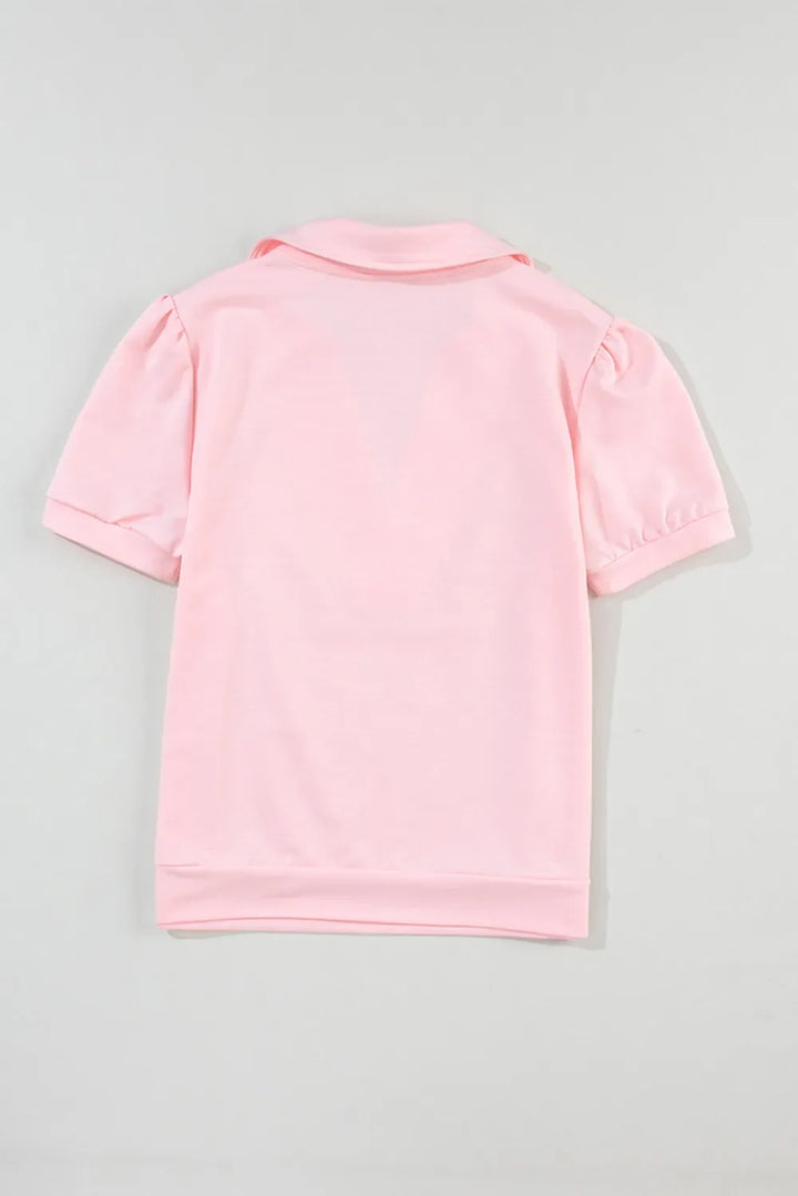 Johnny Collar Short Sleeve T-shirt