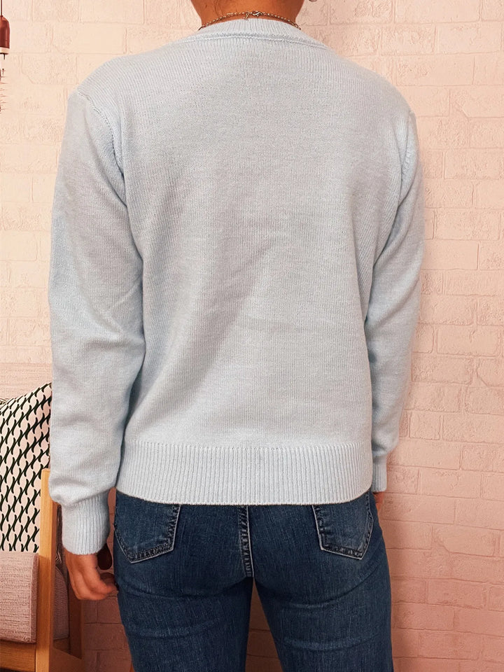Button-Up Long Sleeve Cardigan