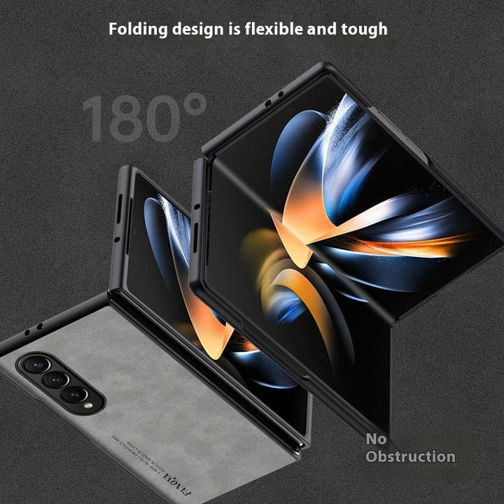 Applicable To Z Flip6 Phone Case Foldable Screen Sheepskin Pattern