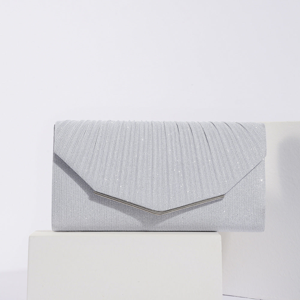 Vintage Womens Evening Clutch With Flap Pillow Bag Socialite Party Banquet Tote